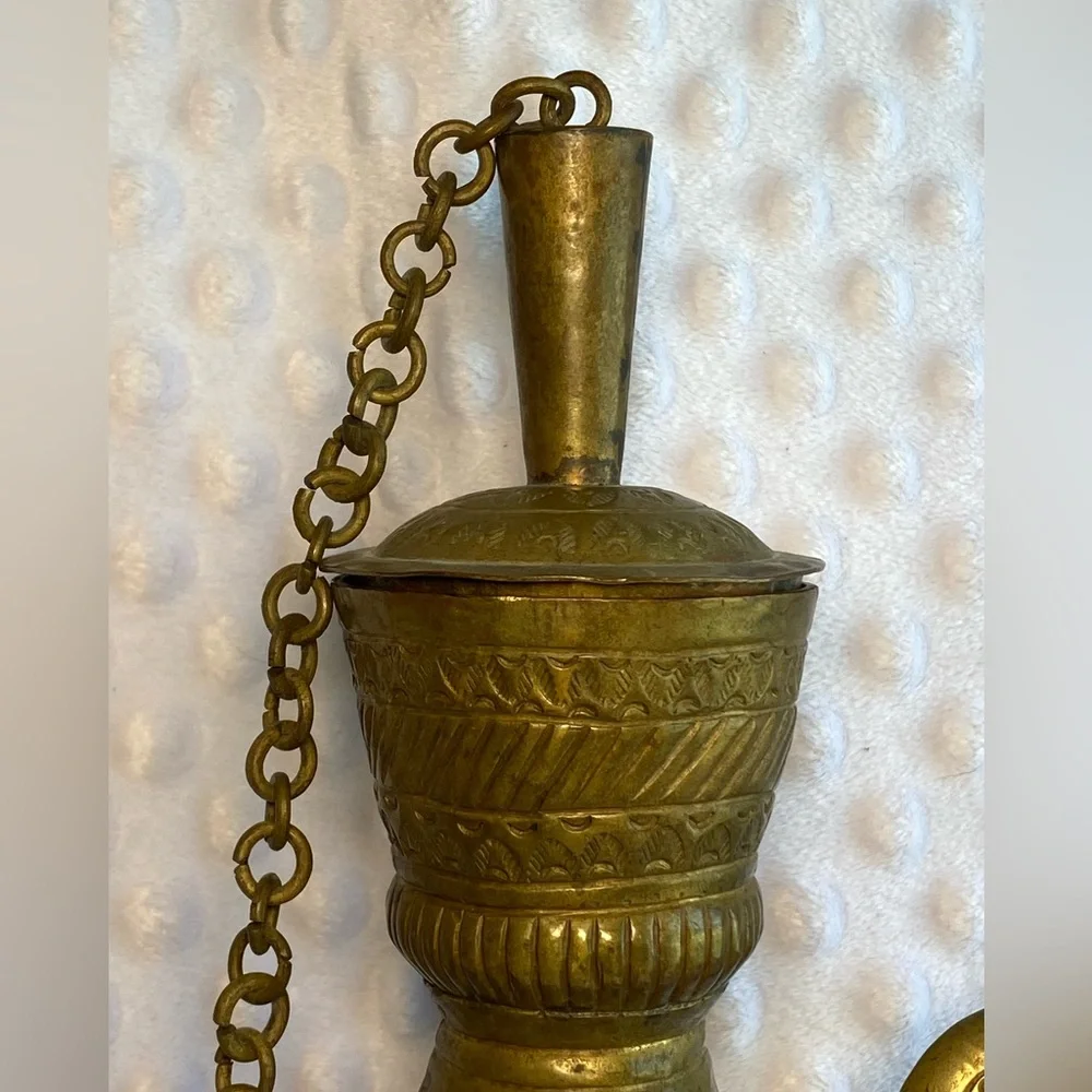 Vintage Brass Ewer/Pitcher - Picture 5 of 8
